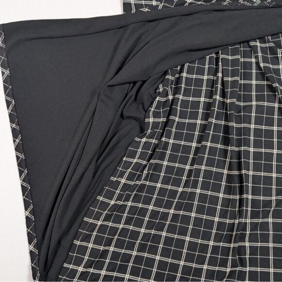 J. Jill Wearever Collection Dress Womens 4X Black White Checked Geometric - Picture 6 of 7
